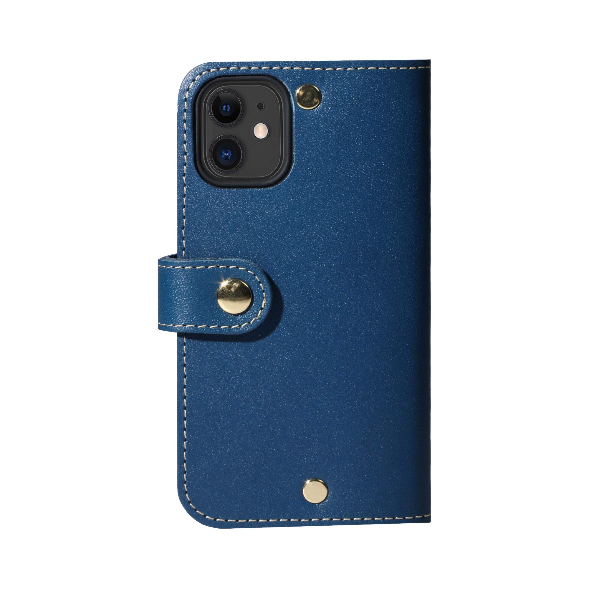 【色:ネイビー_サイズ:iPhone12mini】HANATORA iPhone Amazon.co.jp: HANATORA iPhone12mini ケース 本革 耐衝撃 背面